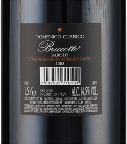Barolo DOCG Briccotto 2008 1.5 L Domenico Clerico
