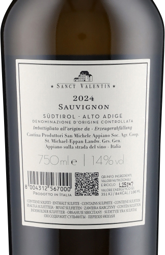 Sauvignon Alto Adige DOC Sanct Valentin 2024 Michael-Eppan