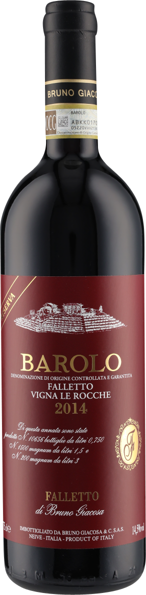 Barolo Vigna Le Rocche Riserva DOCG 2014 Etichetta Rossa