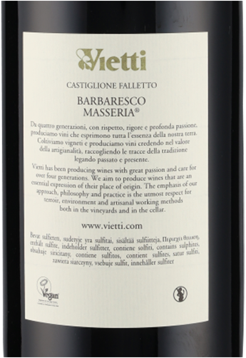 Barbaresco Masseria DOCG 2017 1.5 L Vietti