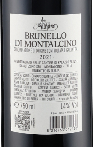 Brunello di Montalcino DOCG 2021 Altesino