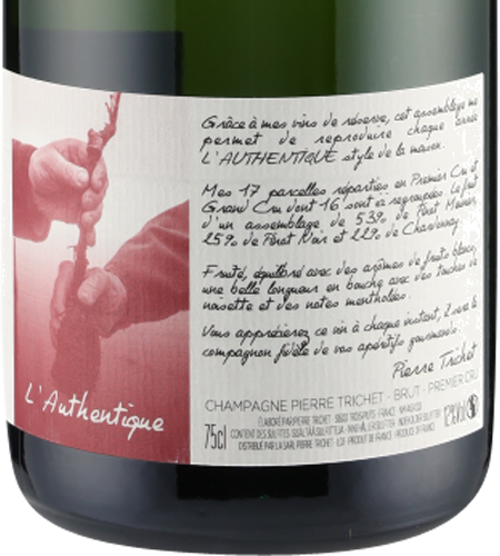 Champagner L'Authentique Brut Tradition Pierre Trichet