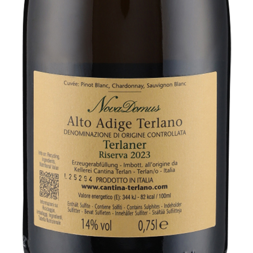 Nova Domus Riserva Alto Adige DOC 2023 Cantina Terlan