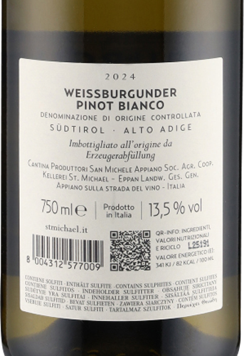 Pinot Bianco Alto Adige DOC 2024 St. Michael-Eppan