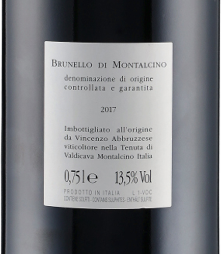 Brunello di Montalcino DOCG 2017 Valdicava