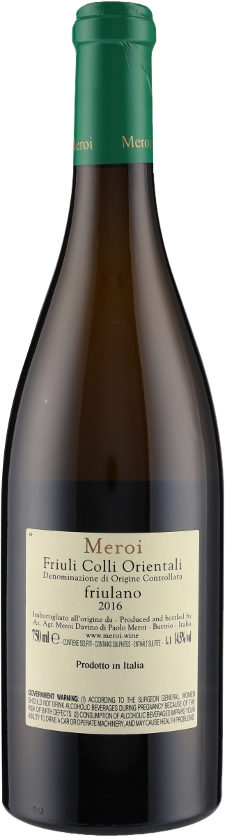 Friulano Zitelle Pesarin Colli Orientali DOC 2016 Meroi