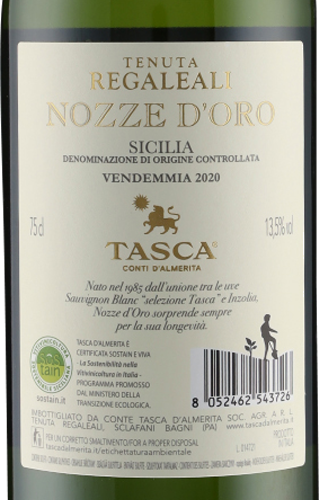 Nozze d'Oro Contea di Sclafani DOC 2020 Tasca d'Almerita