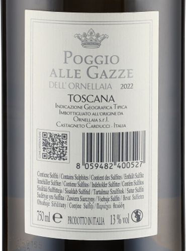 Poggio alle Gazze dell'Ornellaia IGT 2022 Ornellaia