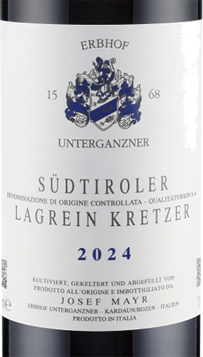 Südt. Lagrein Kretzer DOC 2024 spätgelesen Erbh Unterganzner