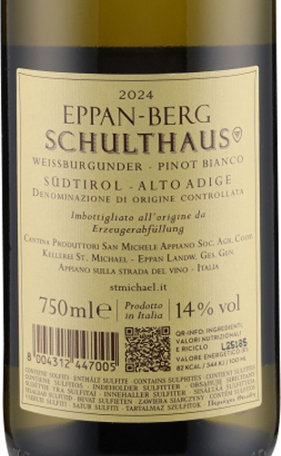 Pinot Bianco Eppan-Berg Schulthaus DOC 2024 St.Michael-Eppan