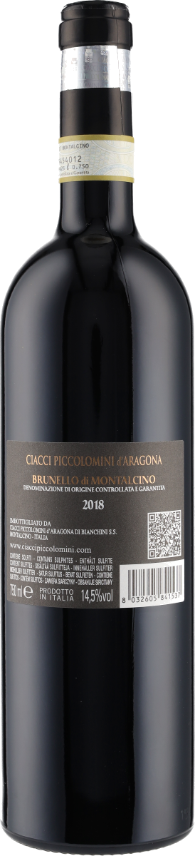 Brunello di Montalcino DOCG 2018 Ciacci Piccolomini D'Aragona