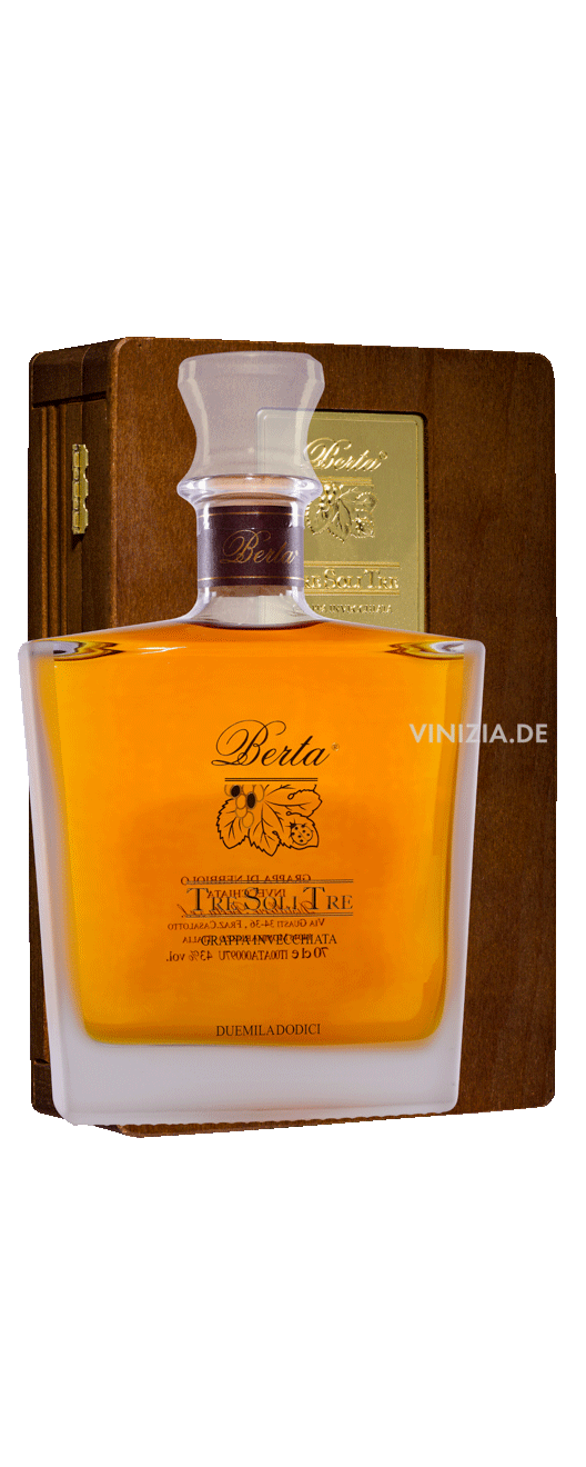 Grappa Tre Soli di Nebbiolo invecchiata Berta