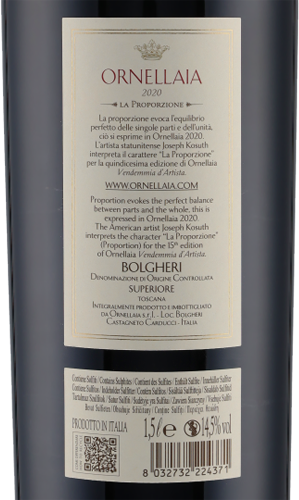 Ornellaia Bolgheri Rosso Superiore DOC 2020 1,5 L