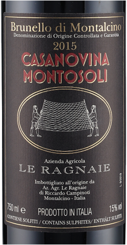 Brunello di Montalcino Casanovina Montosoli DOCG 2015 Le Ragnaie