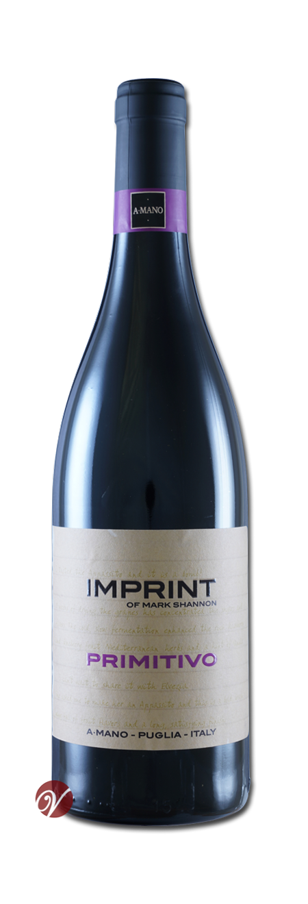 Imprint of Mark Shannon Primitivo Puglia IGT 2019 A Mano