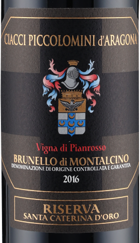 Brunello di Montalcino Riserva Santa Caterina d Oro 2016 Ciacci