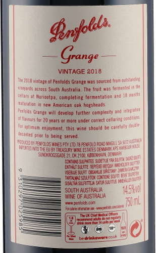 Grange BIN 95 2018 Penfolds