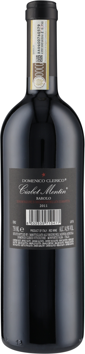 Barolo Ciabot Mentin DOCG 2011 Domenico Clerico