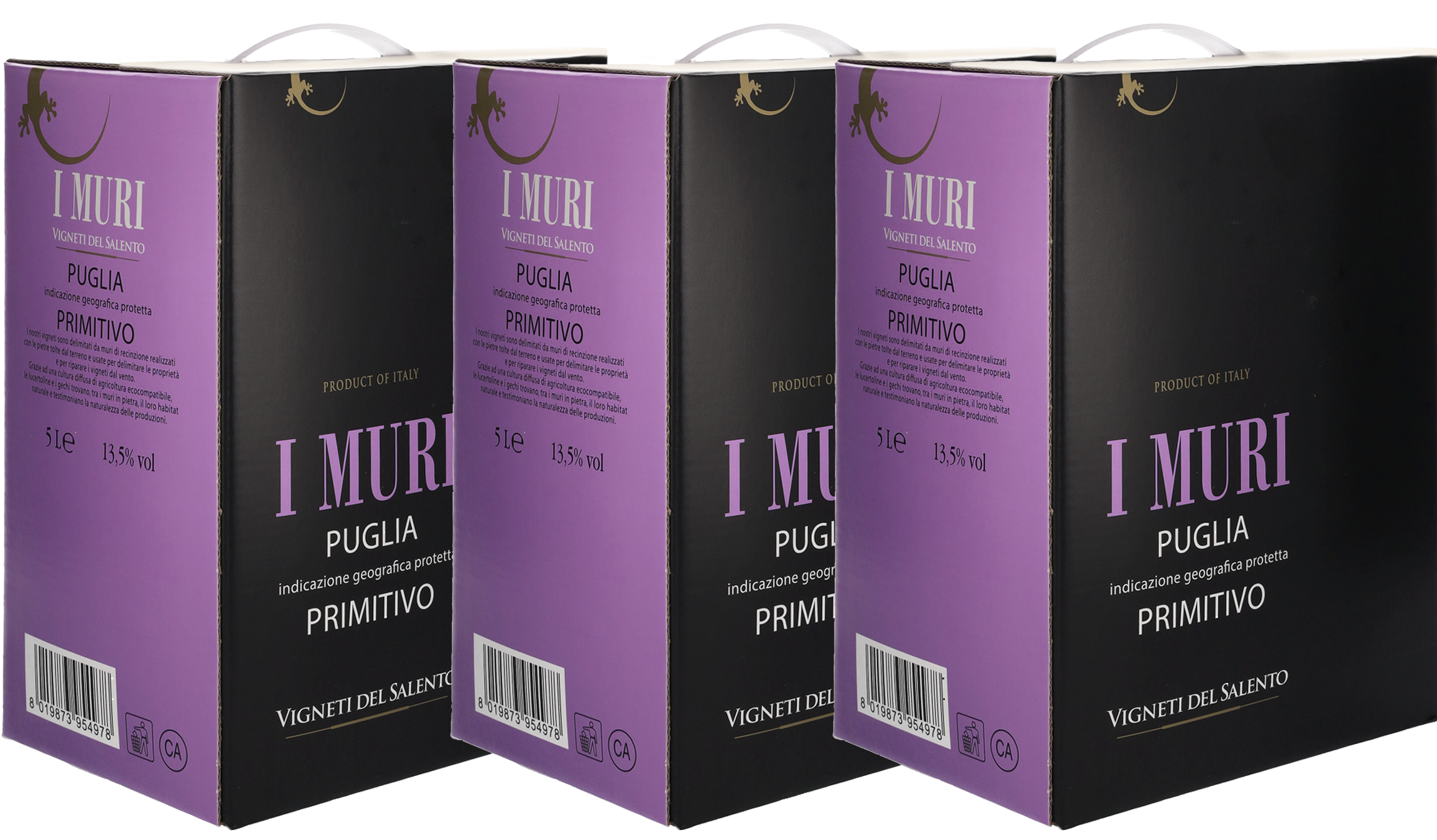 BIB Primitivo Puglia I Muri IGP (3 x 5 Liter) V.Salento