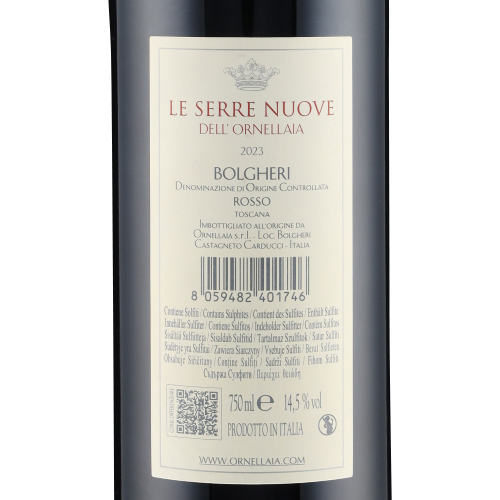 Le Serre Nuove Bolgheri Rosso DOC 2023 Ornellaia