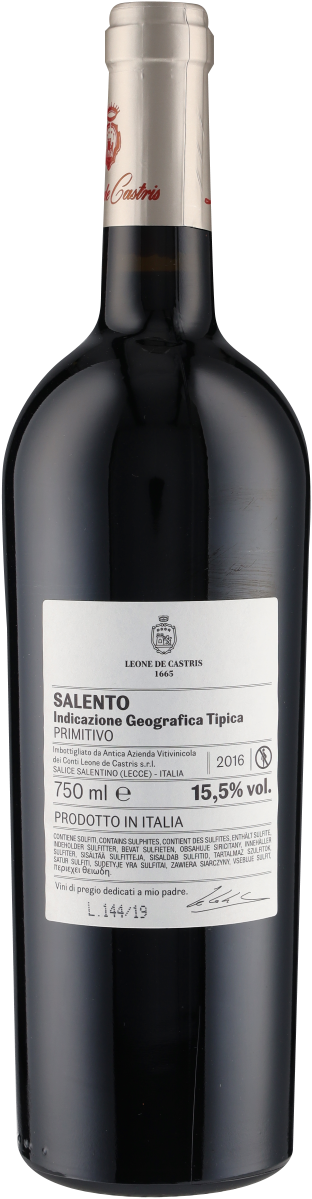 Per Lui Primitivo Salento IGT 2016  Leone de Castris