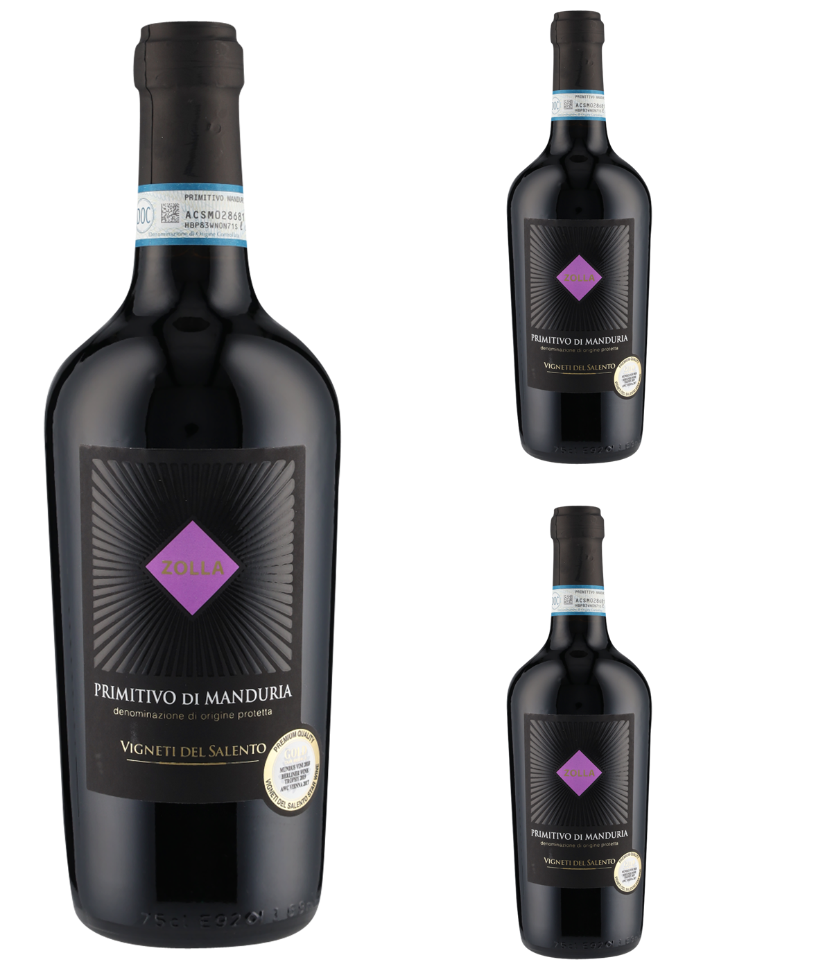 Primitivo di Manduria Zolla DOP 2020 (3 Fl. x 0.75 l)