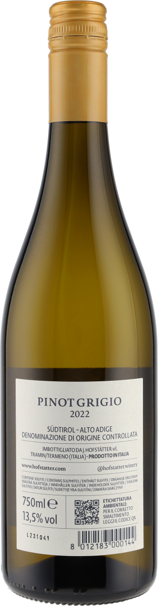 Pinot Grigio Südtirol DOC 2022 J. Hofstätter