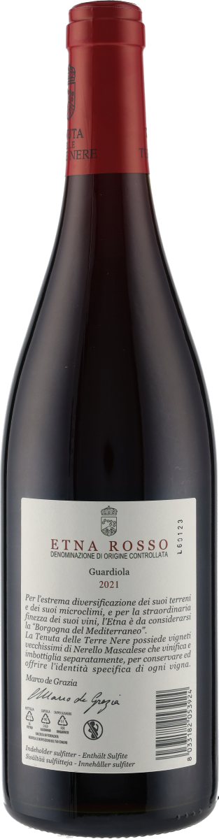 Etna Rosso DOC Guardiola 2021 Terre Nere