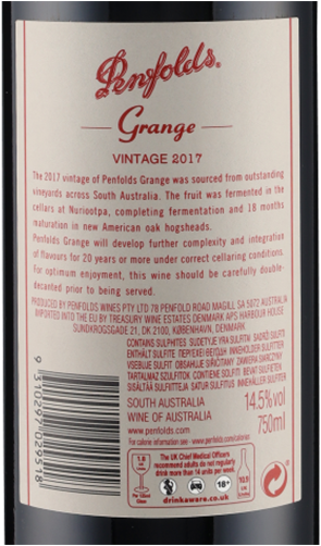 Grange BIN 95 2017 Penfolds