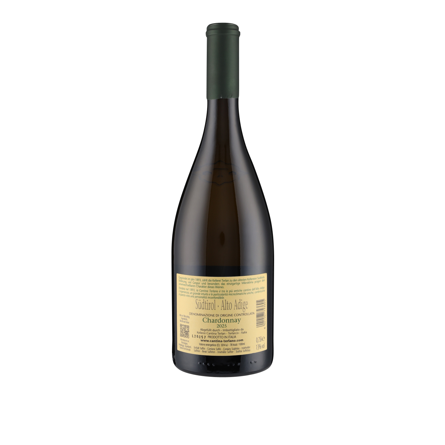Chardonnay Alto Adige DOC 2025 Cantina Terlan