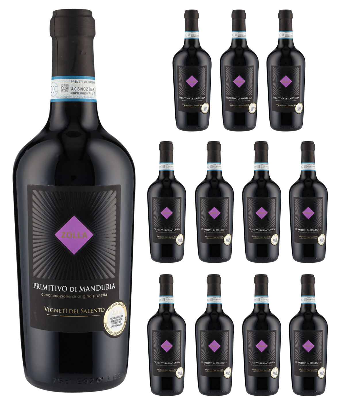 Primitivo di Manduria Zolla DOP 2020 (12 Fl. x 0.75 l)