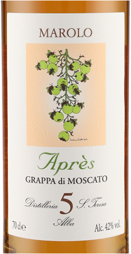 Grappa Moscato Apres 5 Jahre 42° Marolo 700ml