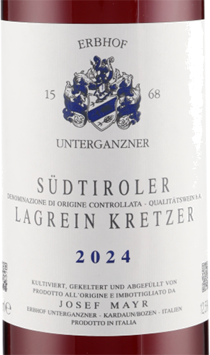 Südt. Lagrein Kretzer DOC 2024 Erbhof Unterganzner