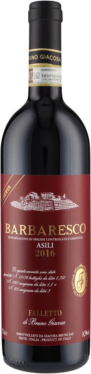 Barbaresco DOC Asili Riserva Etichetta Rossa 2016 Giacosa