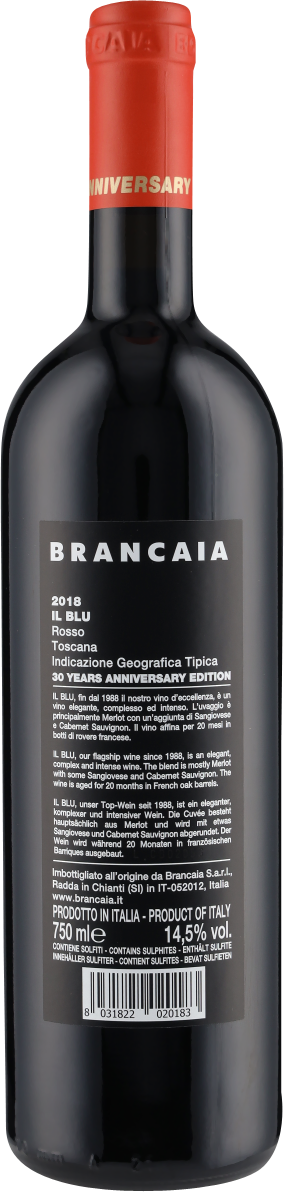 Brancaia Il Blu 30th Anniversary Edition 2018 Casa Brancaia