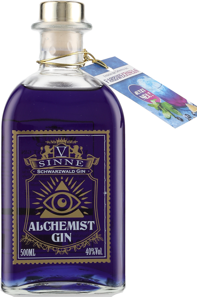 Alchemist Gin V Sinne Farbwechsel blau zu grün 500ml
