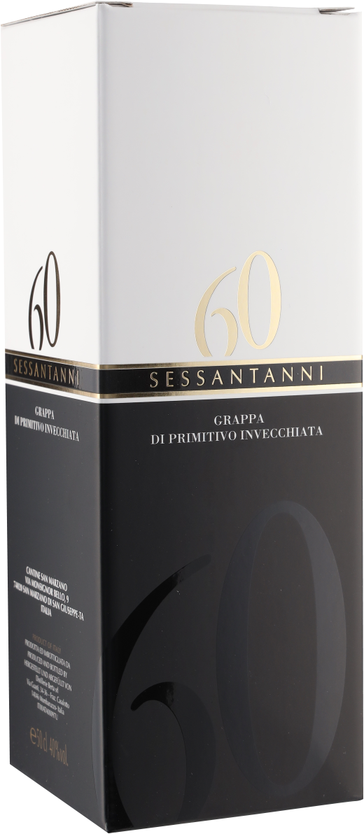 Grappa Primitivo Sessantanni Marzano 750ml
