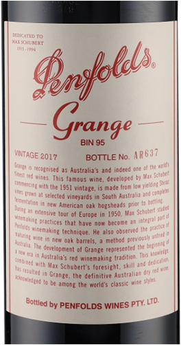 Grange BIN 95 2017 Penfolds