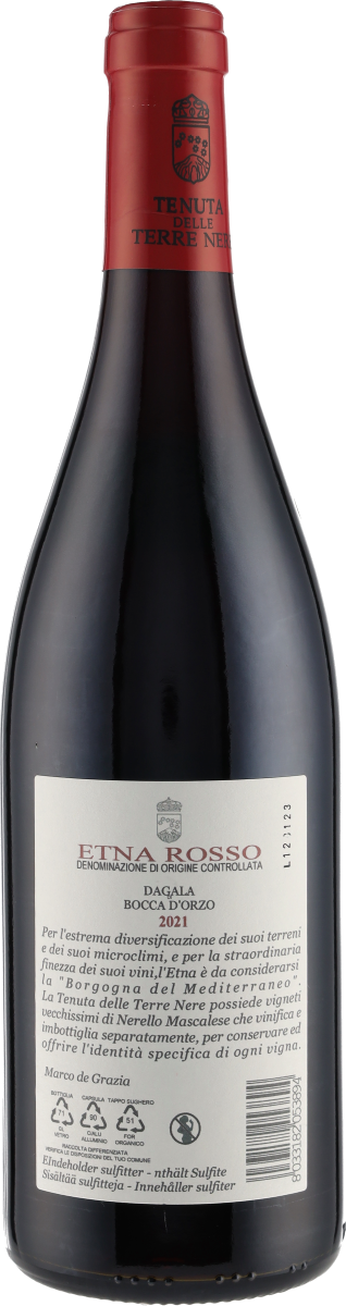 Etna Rosso DOC Dagala Di Bocca D Orzo 2021 Terre Nere