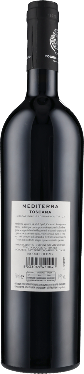 Mediterra Rosso Toscana IGT 2020 Poggio al Tesoro