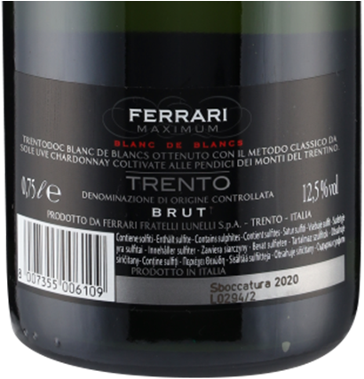 Ferrari Maximum Brut Blanc de Blancs DOC Ferrari GePa
