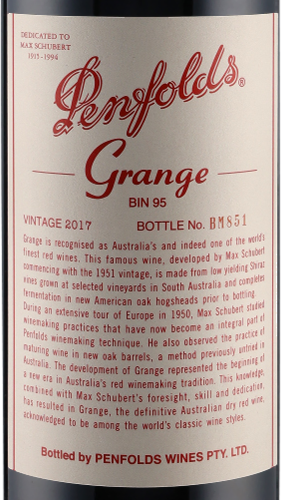 Grange BIN 95 2017 Penfolds GEPA