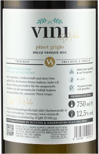 Pinot Grigio DOC Vini di Paolo