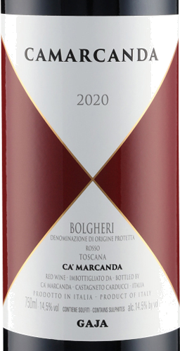 Camarcanda Bolgheri DOC 2020 Gaja - Ca Marcanda