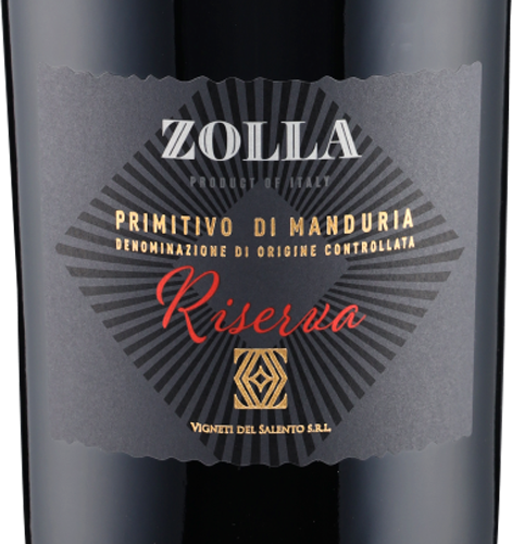 Primitivo di Manduria Riserva ZOLLA DOP 2018 1.5 L