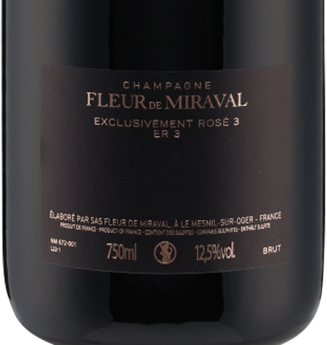 Champagne Fleur de Miraval Rose ER2 Brut Chateau de Miraval