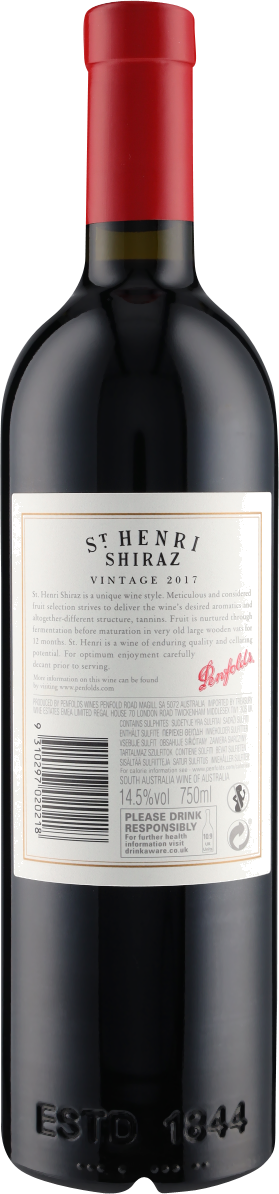 St. Henri Shiraz 2017 Penfolds