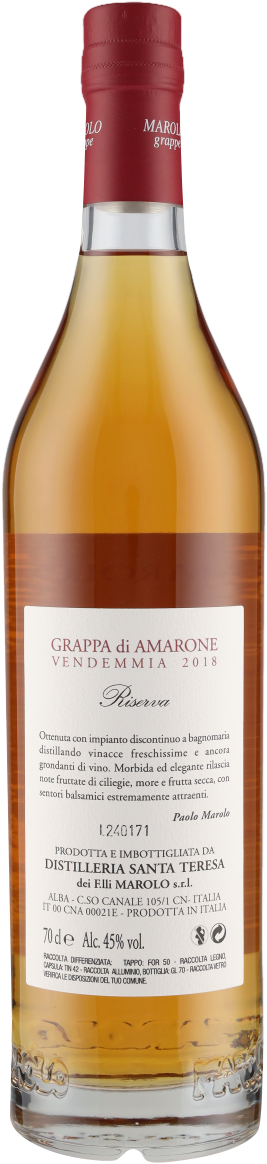 Grappa Amarone 45° Marolo 700ml
