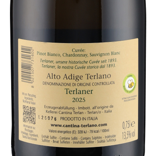Terlaner Cuvee DOC 2025 Cantina Terlan