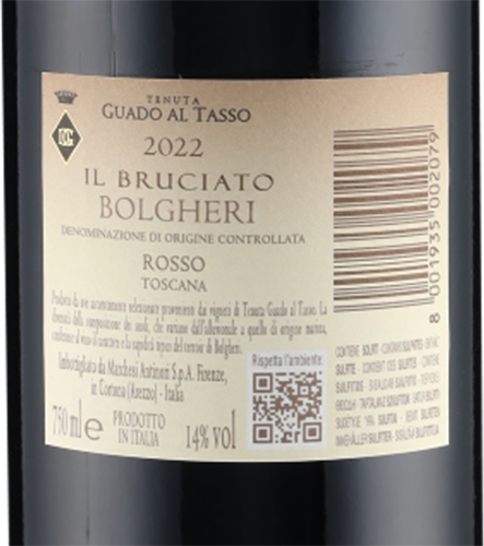 Il Bruciato Bolgheri DOC 2022 Antinori